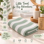 100% Bamboo Hand Non-Terry Towel- Pack of 2-Super Soft & Lightweight, 41 × 71 cm