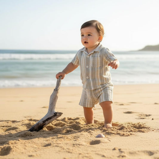 Modern Summer Cord Set for Boys – Soft & Breathable