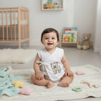 Embroidered Premium Cotton Baby Jhabla with 2 Nappies | For Newborn Boys & Girls