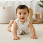 Embroidered Premium Cotton Baby Jhabla with 2 Nappies for newborn Babies