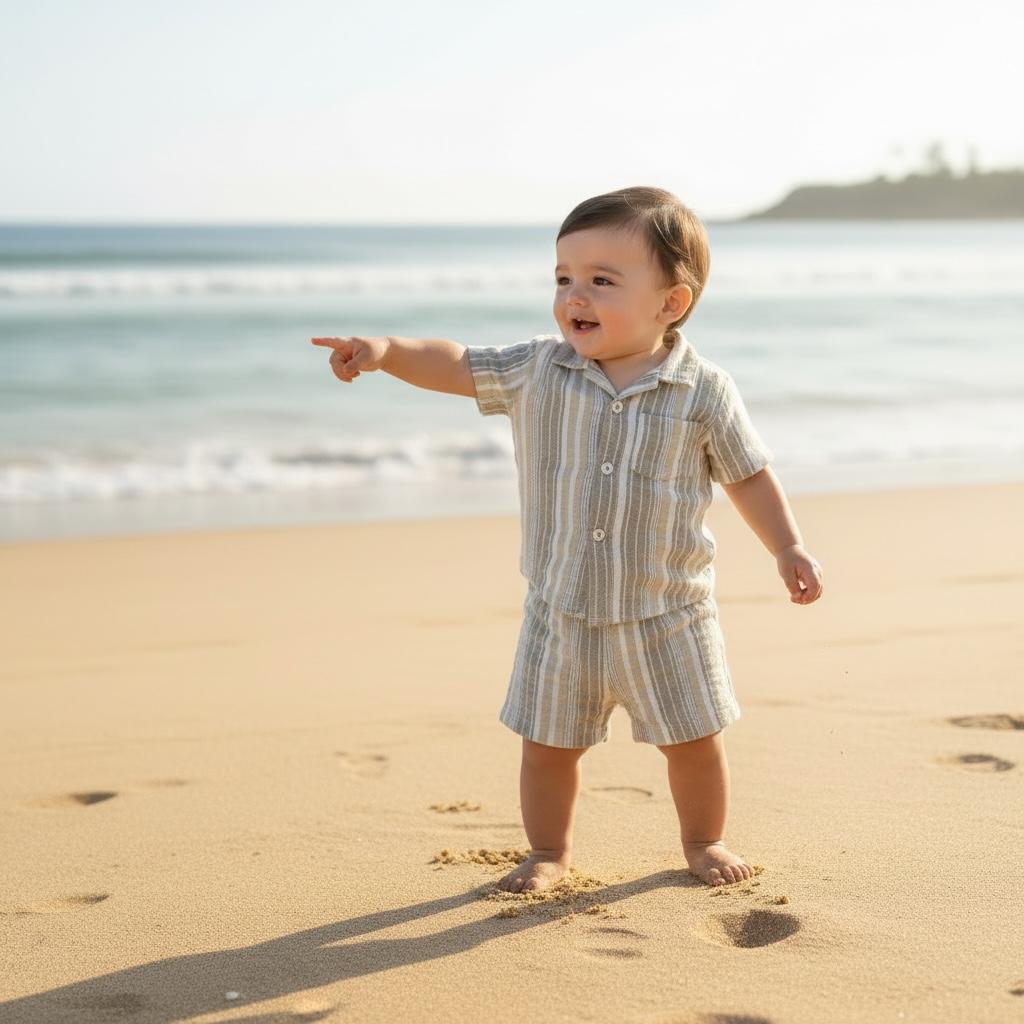 Modern Summer Cord Set for Boys – Soft & Breathable