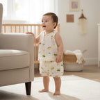 Organic Muslin Little Wheels Print Co-ord Set