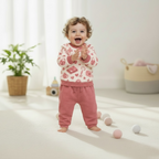 Bamboo Pyjama Set | Soft Printed Top & Jogger Outfit for Infants