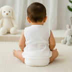 Embroidered Premium Cotton Baby Jhabla with 2 Nappies | For Newborn Boys & Girls