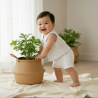 Organic Muslin Starry Jhabla Set