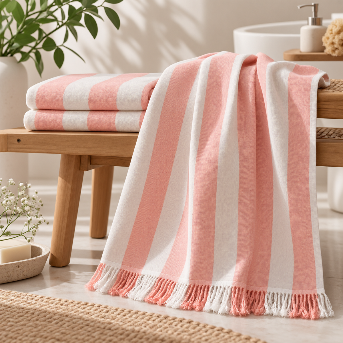 100% Bamboo Non-Terry Bath Towel | Lightweight, Soft & Quick Drying | 270 GSM