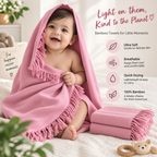 100% Bamboo Non-Terry Bath Towel | Lightweight, Soft & Quick Drying | 270 GSM
