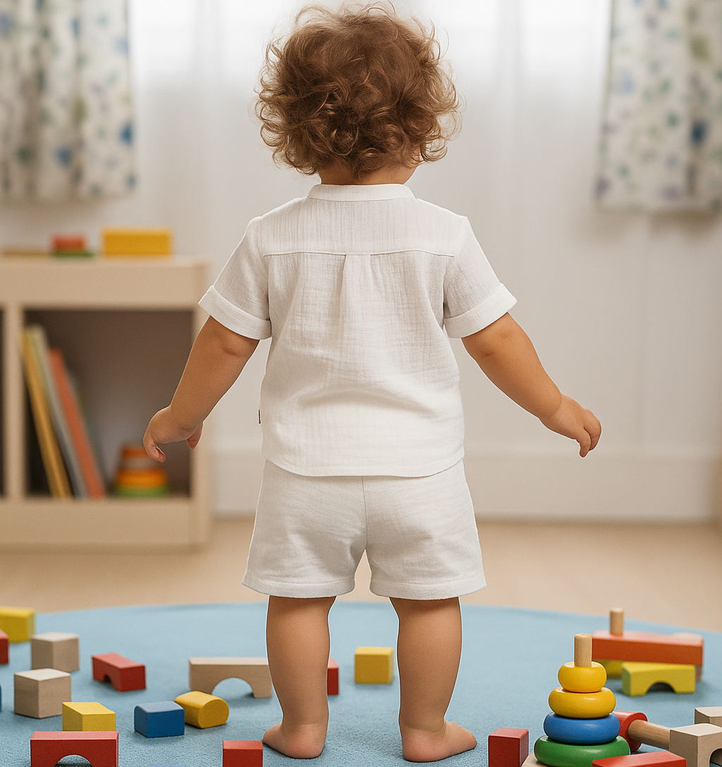 Premium Double Gauze Cotton Co-ord Set for Boys