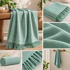 100% Bamboo Non-Terry Bath Towel | Lightweight, Soft & Quick Drying | 270 GSM