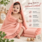 100% Bamboo Non-Terry Bath Towel | Lightweight, Soft & Quick Drying | 270 GSM