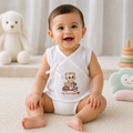 Embroidered Premium Cotton Baby Jhabla with 2 Nappies for newborn Babies