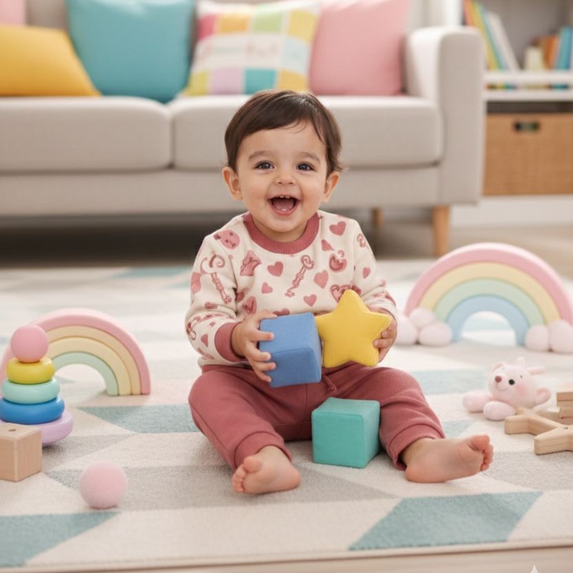 Bamboo Pyjama Set | Soft Printed Top & Jogger Outfit for Infants