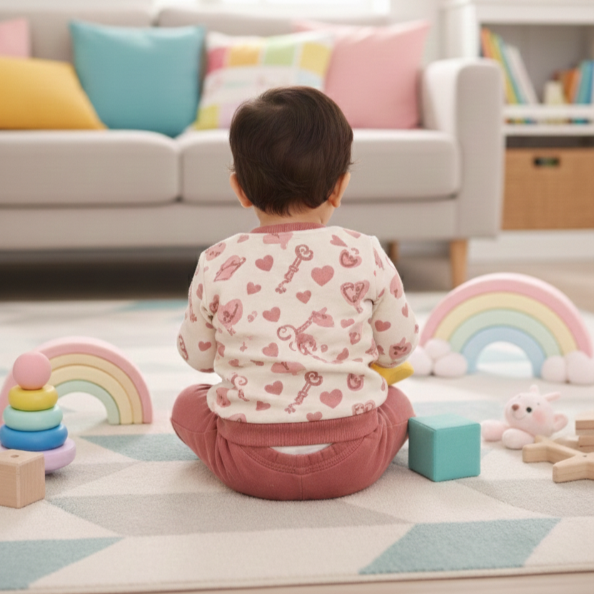 Bamboo Pyjama Set | Soft Printed Top & Jogger Outfit for Infants