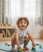 100% Cotton Baby Boy Outfit Set – Adorable Striped Sleeveless Shirt & Shorts
