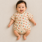 Organic Muslin Baby Onesie | Romper