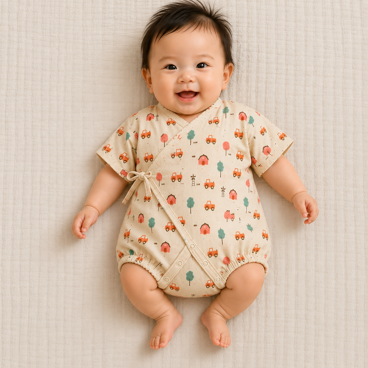 Organic Muslin Baby Onesie | Romper