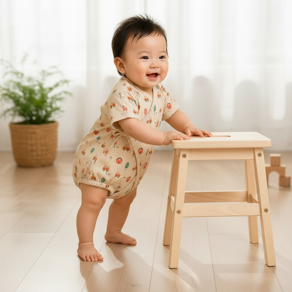 Organic Muslin Baby Onesie | Romper
