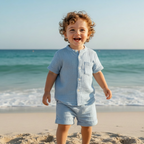 Classic Sky Organic Muslin Co-Ord Set