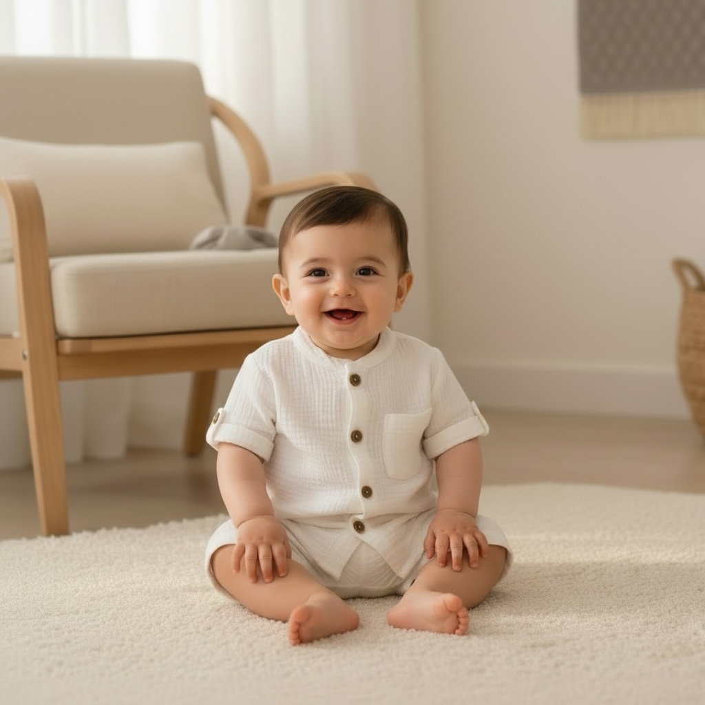 Premium Double Gauze Cotton Co-ord Set for Boys