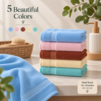 Bamboo Bliss Hand Towels Pack of 2-Super Soft & Quick Drying, 41 × 61 cm