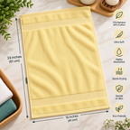 Bamboo Bliss Hand Towels Pack of 2-Super Soft & Quick Drying, 41 × 61 cm