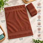 Bamboo Bliss Hand Towels Pack of 2-Super Soft & Quick Drying, 41 × 61 cm