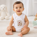 Embroidered Premium Cotton Baby Jhabla with 2 Nappies | For Newborn Boys & Girls