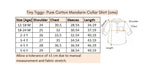 Organic Muslin Mandarin Collar Shirt