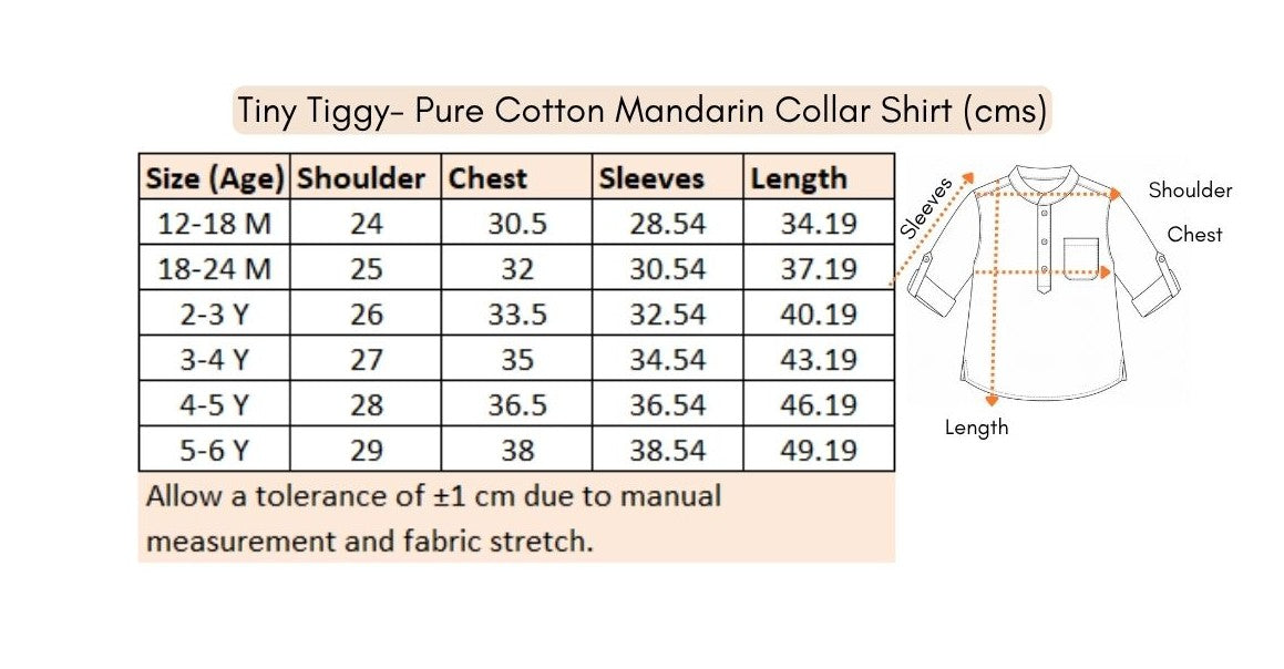 Organic Muslin Mandarin Collar Shirt