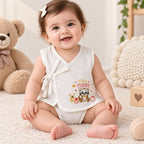 Embroidered Cotton Baby Jhabla with 2 Nappies - Pack of 2