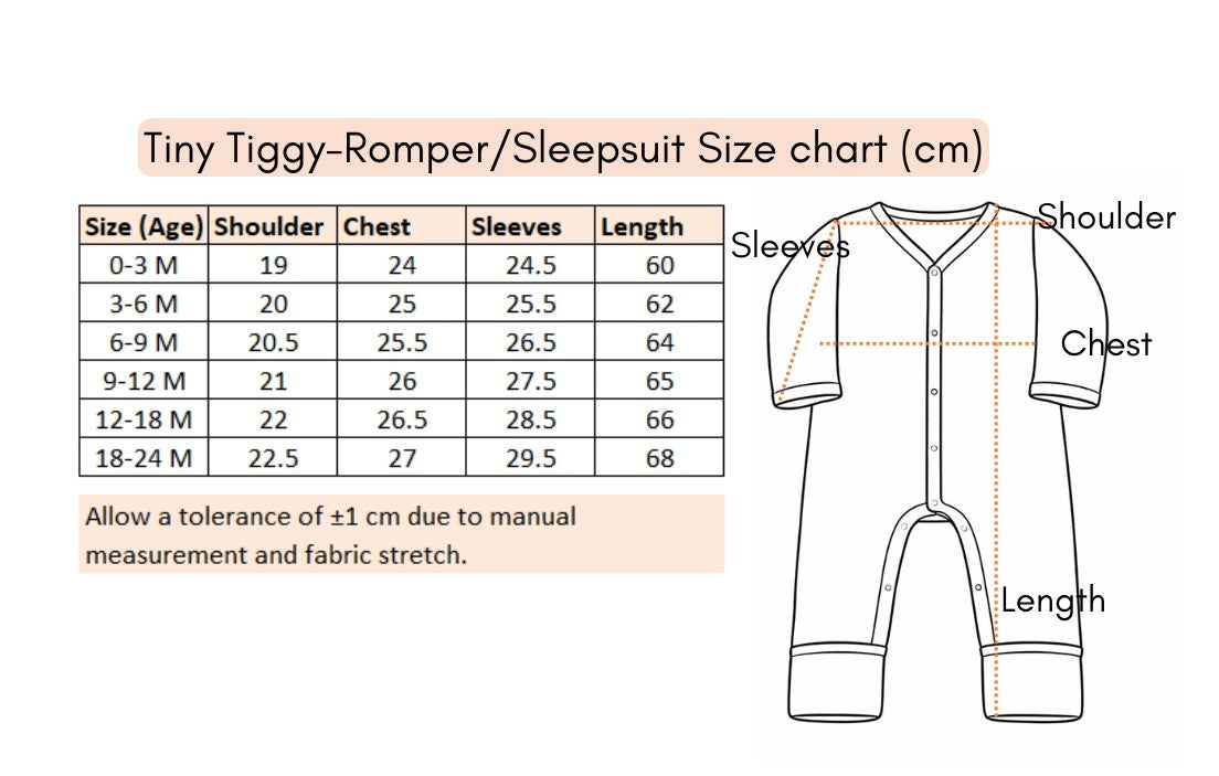 Ultra-Soft Bamboo Cotton Full Sleeves Romper- All season wear