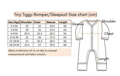 Ultra-Soft Bamboo Cotton Full Sleeves Romper- All season wear