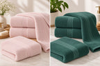 Bamboo Bliss Bath Terry Towels -Super Soft & Quick Drying, 51 ×101 cm
