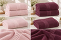 Bamboo Bliss Bath Terry Towels-  Pack of 2 -Super Soft & Quick Drying, 51 ×101 cm