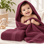 Bamboo Bliss Bath Terry Towels-  Pack of 2 -Super Soft & Quick Drying, 51 ×101 cm