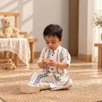 Little Gentleman Organic Muslin Cotton Co-Ord Set