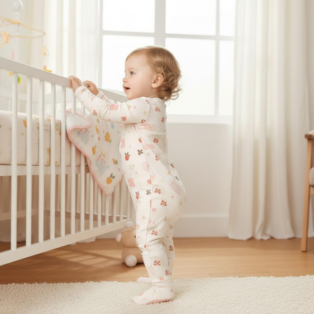 Ultra-Soft Bamboo Cotton Full Sleeves Romper- All season wear