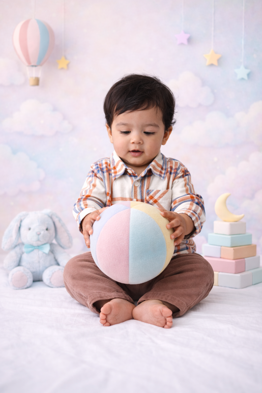 Baby Boys Cotton Checked Full Sleeve Shirt & Corduroy Trouser Set